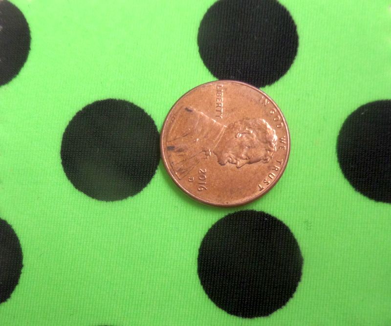 13.N. Lime-Black New Polka Dot